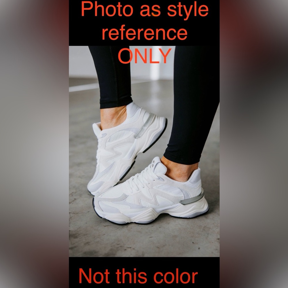 Steve Madden SEBI Sneakers Taupe Multi Size 7 NIB Trendy Casual Sneaker - Picture 10 of 10